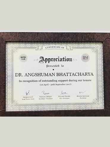 Certificate for Appreciation